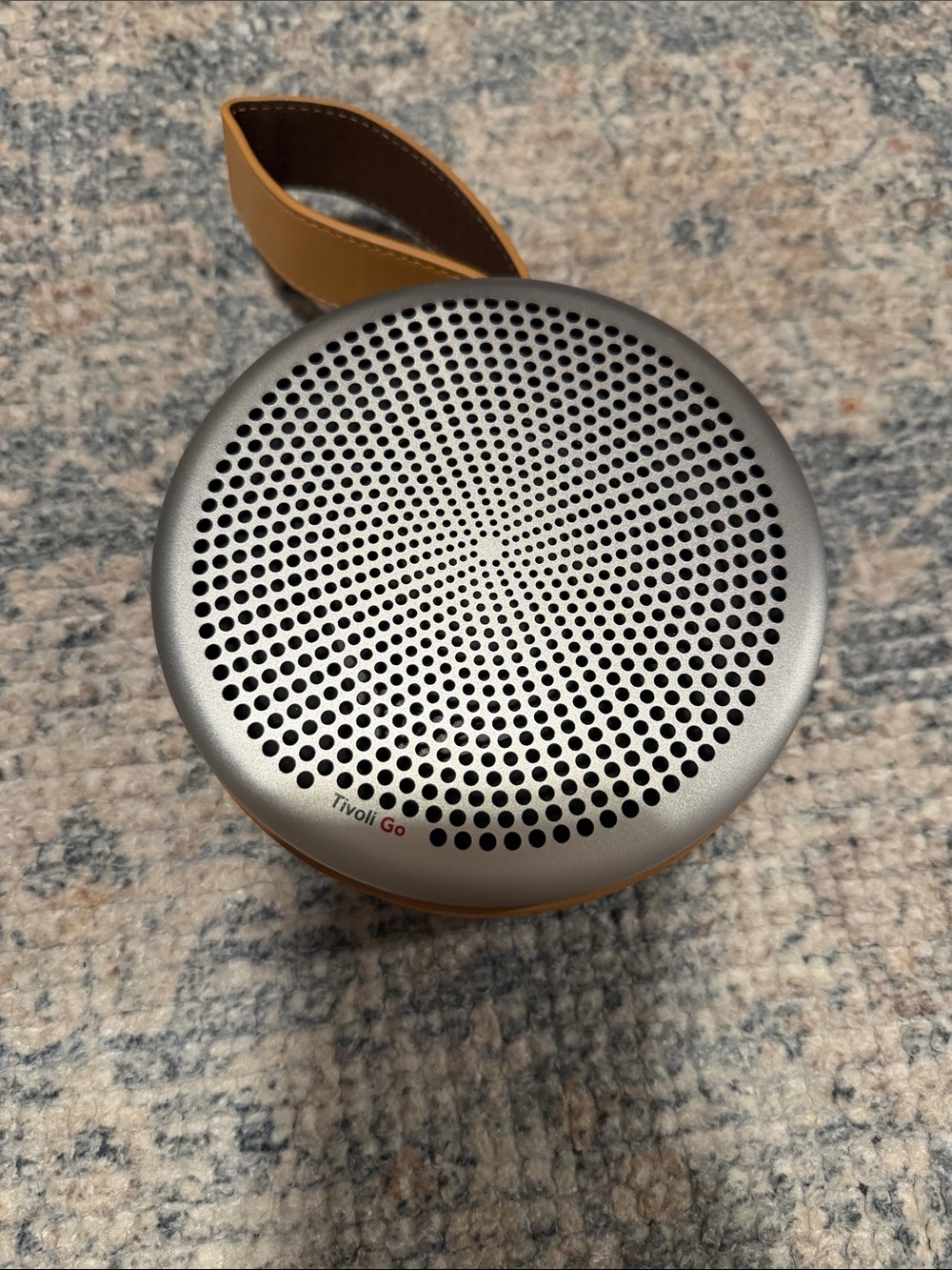Tivoli Go Portable Speaker in Yellow with Silver Grill